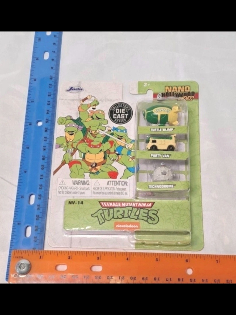 Jada Nano 31790 Teenage Mutant Ninja Turtles-3 Piece Set-Blimp/van/technodrome
